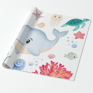 Papel De Regalo Bajo el mar