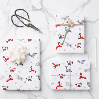 Papel de Regalo Bajo el Mar | Animales Marinos Dib
