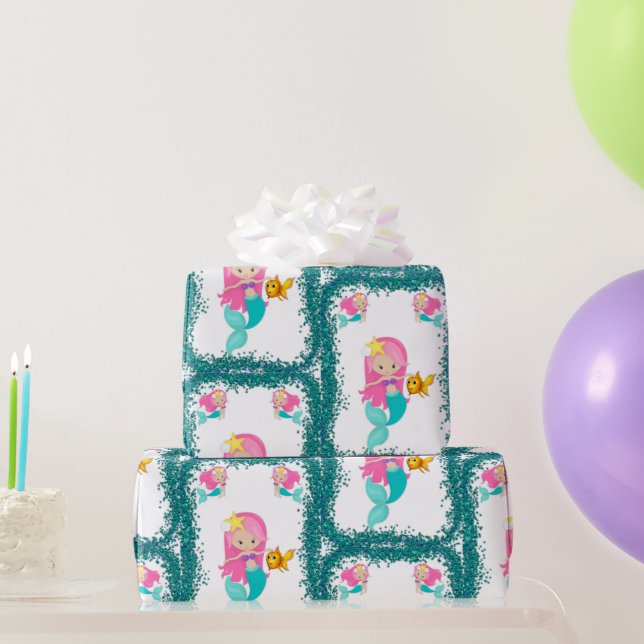 Papel De Regalo Bajo la sirena marina (Regalos de fiesta)