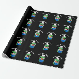 Papel De Regalo Baking Soda Funny Soda Pop Pun Dark BG