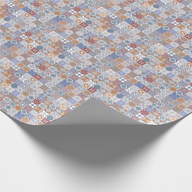 Papel De Regalo Baldosa colorida marroquí (Esquina)