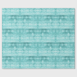 Papel De Regalo Baldosa de pelo de caballo raya azul verdoso
