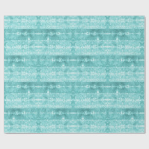 Papel De Regalo Baldosa de pelo de caballo raya azul verdoso