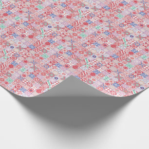 Papel De Regalo Baldosa roja marroquí