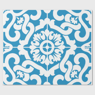 Papel De Regalo Baldosas azules de Portugal 1
