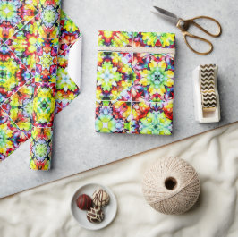 Papel De Regalo Baldosas mediterráneas, mosaicos de tinta de alcoh