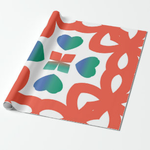 Papel De Regalo Baldosas ornamentadas antiguas talavera méxico. De