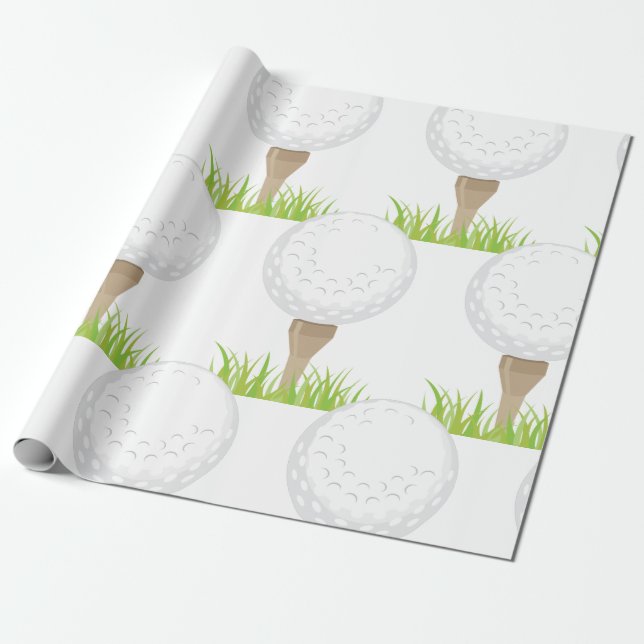 Papel De Regalo Ball de golf (Desenrollado)