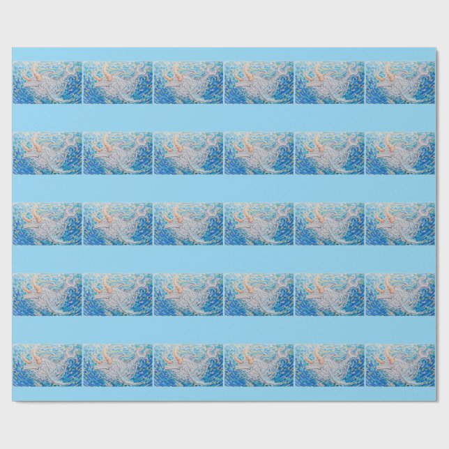 Papel De Regalo Ballena (Superficie plana)