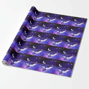 Papel De Regalo Ballena mágica: Noche del Océano oscuro