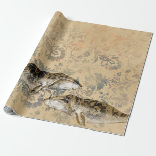 Papel De Regalo Ballenas y Abstract Floral