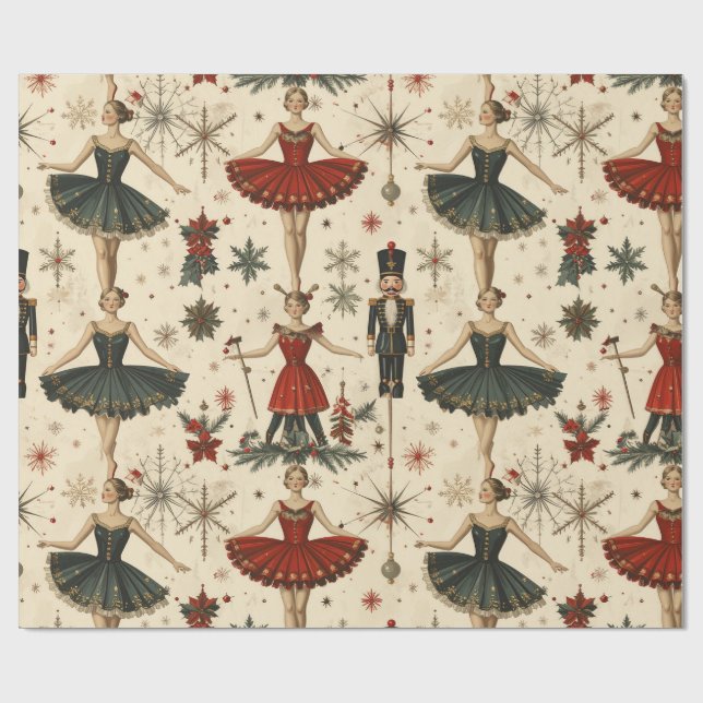 Papel De Regalo Ballerina Atemporal   (Superficie plana)