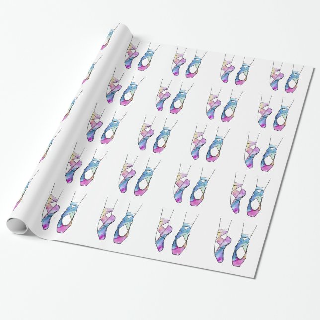 Papel De Regalo Ballerina Cute Ballet (Desenrollado)