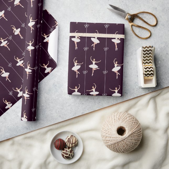 Papel De Regalo Ballerina Para Navidades/Cumpleaño (Artesanía)