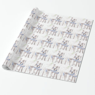 Papel De Regalo Ballet acuático bailando Ballerina
