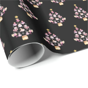 Papel De Regalo Ballet Animales Ballerina Árbol de Navidad