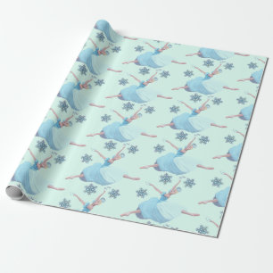 Papel De Regalo Ballet de nueces, muñeca de nieve Ballerina