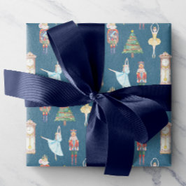 Papel De Regalo Ballet Nutcracker de acuarela