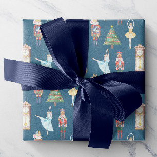 Papel De Regalo Ballet Nutcracker de acuarela