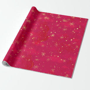 Papel De Regalo Ballet Red and Gold Nutcracker