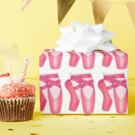 Papel De Regalo Ballet rosa Pointe Toe Shoes Ballerina Dance Class