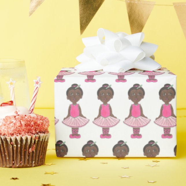 Papel De Regalo Ballet rosado Cumpleaños Teacher de Baile Ballerin (Fiesta de cumpleaños )