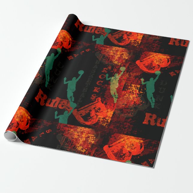 PAPEL DE REGALO BALONCESTO (Desenrollado)