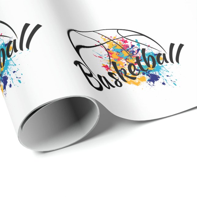 Papel De Regalo Baloncesto acuático (Esquina del rollo)