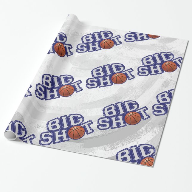 Papel De Regalo Baloncesto Big Shot (Desenrollado)