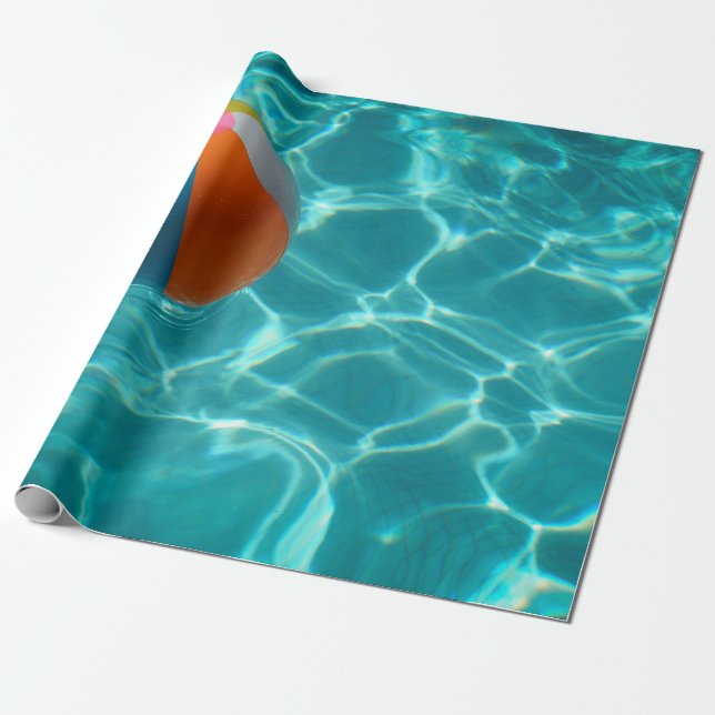 Papel De Regalo Baloncesto blanco y multicolor (Desenrollado)