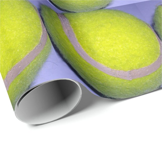 Papel De Regalo Baloncesto de tenis Amarillo Fluffy (Esquina del rollo)