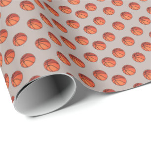 Papel De Regalo Baloncesto en Pale Brown