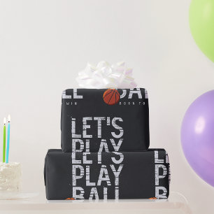 Papel De Regalo Baloncesto Juegue a la Bola Nacida para Ganar Depo