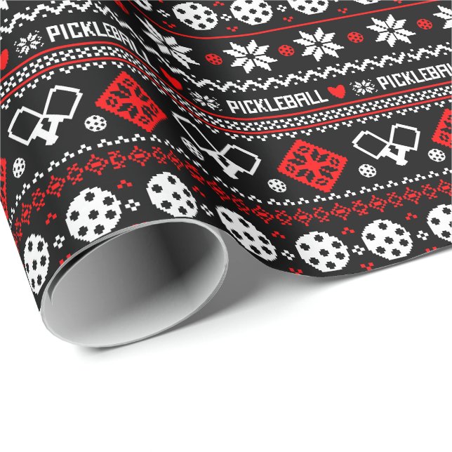 Papel De Regalo 😄 Baloncesto 🎄 Navidades feos Estilo suéter (Esquina del rollo)