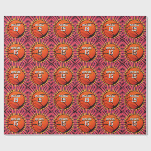 Papel De Regalo Baloncesto Tu Nombre Pop Art