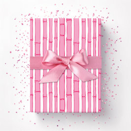 Papel De Regalo Bambooey Bamboo Stripe in Pink