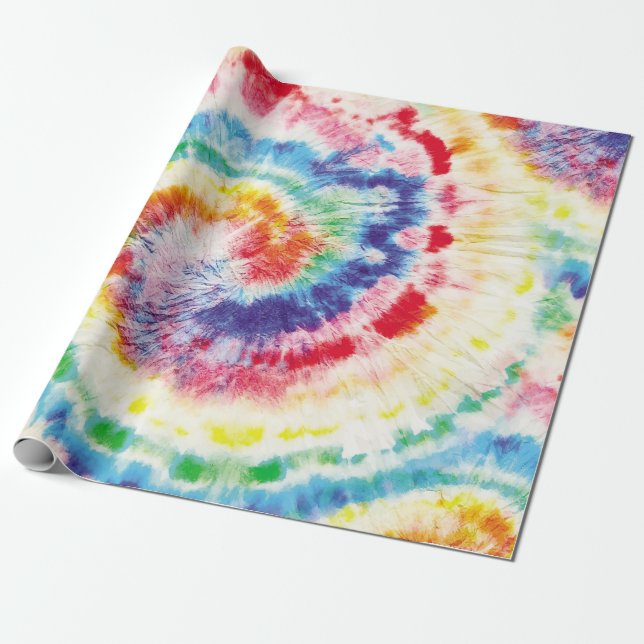 Papel De Regalo Bañada de centeno de tie. Patrón Tiedye sin inconv (Desenrollado)
