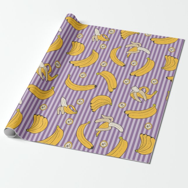 Papel De Regalo Banana (Desenrollado)