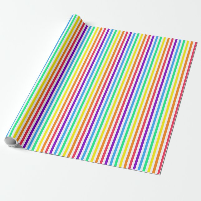 Papel De Regalo Banda arcoiris 13 (Desenrollado)