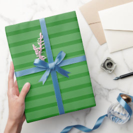 Papel De Regalo Banda de color ocmbre verde