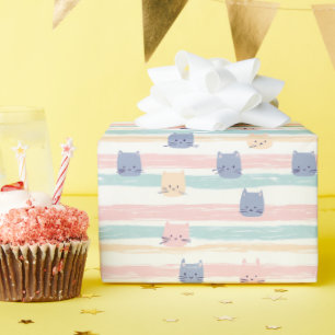Papel De Regalo Banda de gato de corte