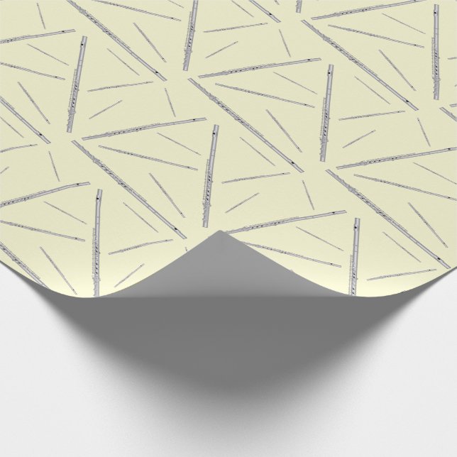 Papel De Regalo Banda de profesores de música flautista (Esquina)