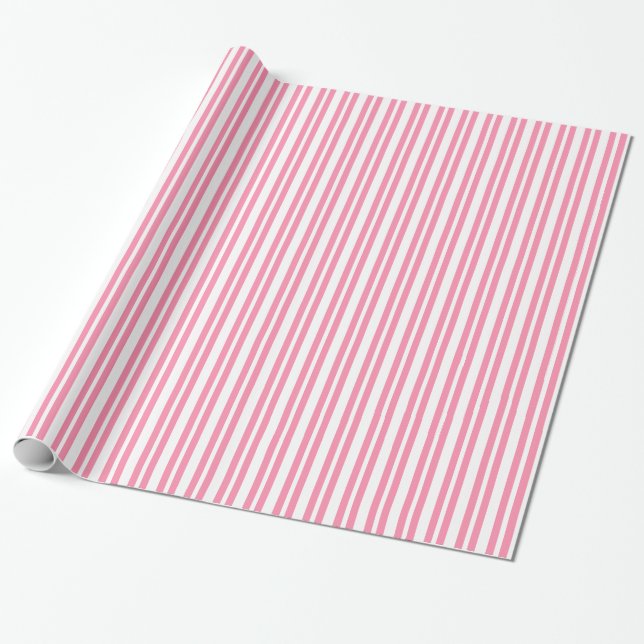 Papel De Regalo Banda desigual #2 franja blanca (Desenrollado)