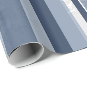 Papel De Regalo Bandas azules de caramelo