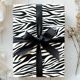 Papel De Regalo Bandas de impresión de cebra Patrón de animales bl
