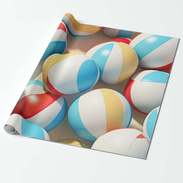 Papel De Regalo Bandas de playa (Desenrollado)