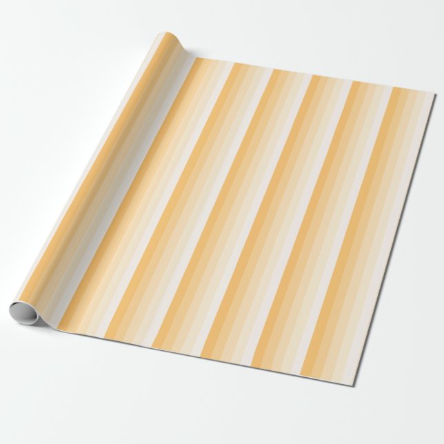 Papel De Regalo Bandas de sombra amarillas (Desenrollado)