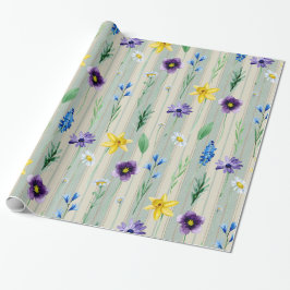 Papel De Regalo Bandas florales