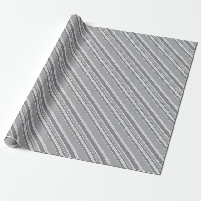Papel De Regalo Bandas grises (Desenrollado)
