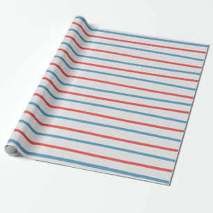 Papel De Regalo Bandas náuticas onduladas